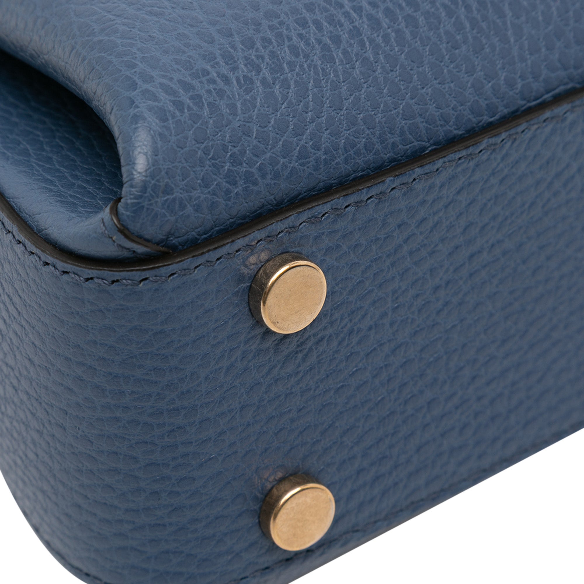 Small Dollar Calf Interlocking G Satchel