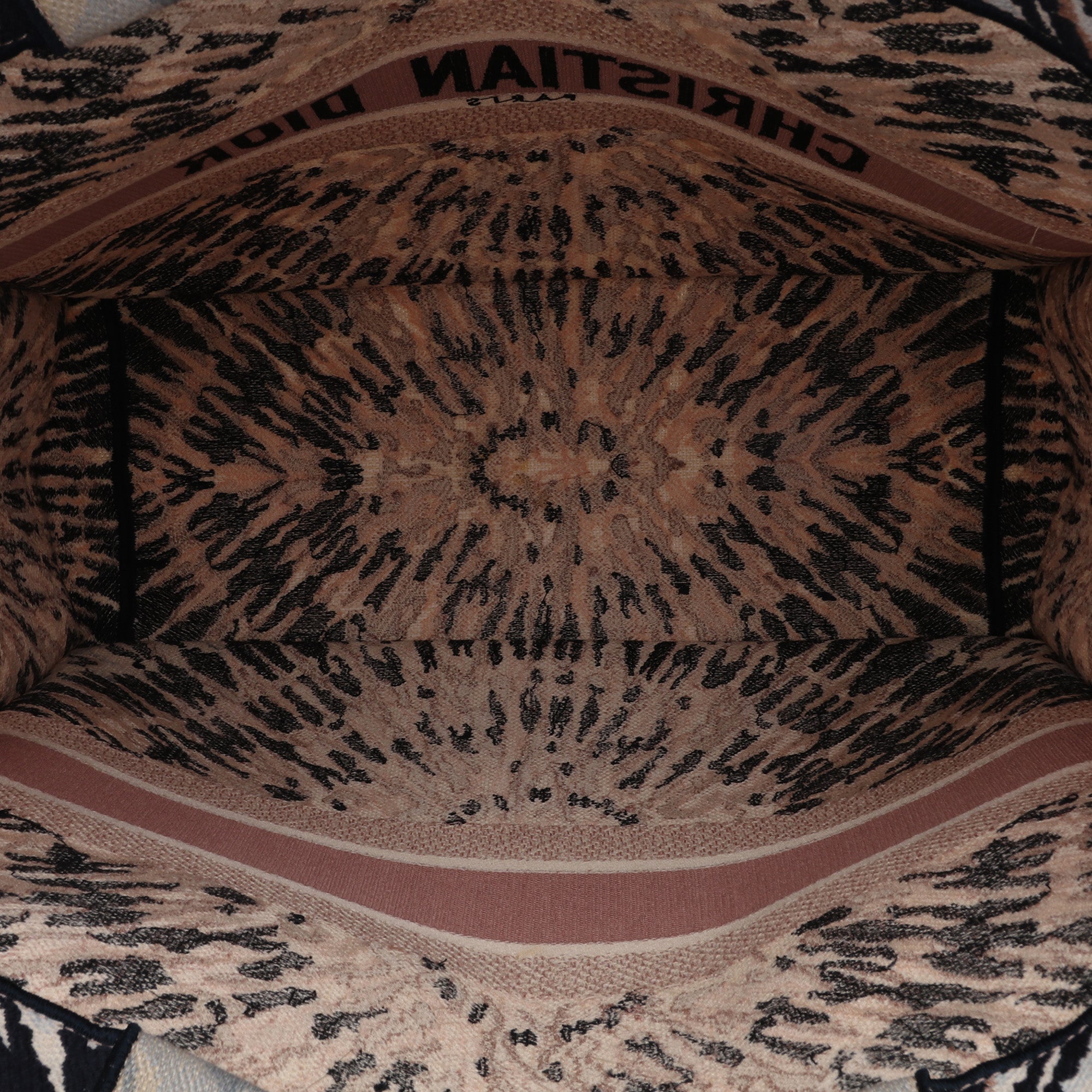 Large Embroidered Canvas Tie Dye Book Tote