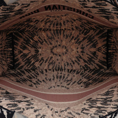Large Embroidered Canvas Tie Dye Book Tote