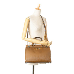 Medium Leather Zumi Top Handle Bag