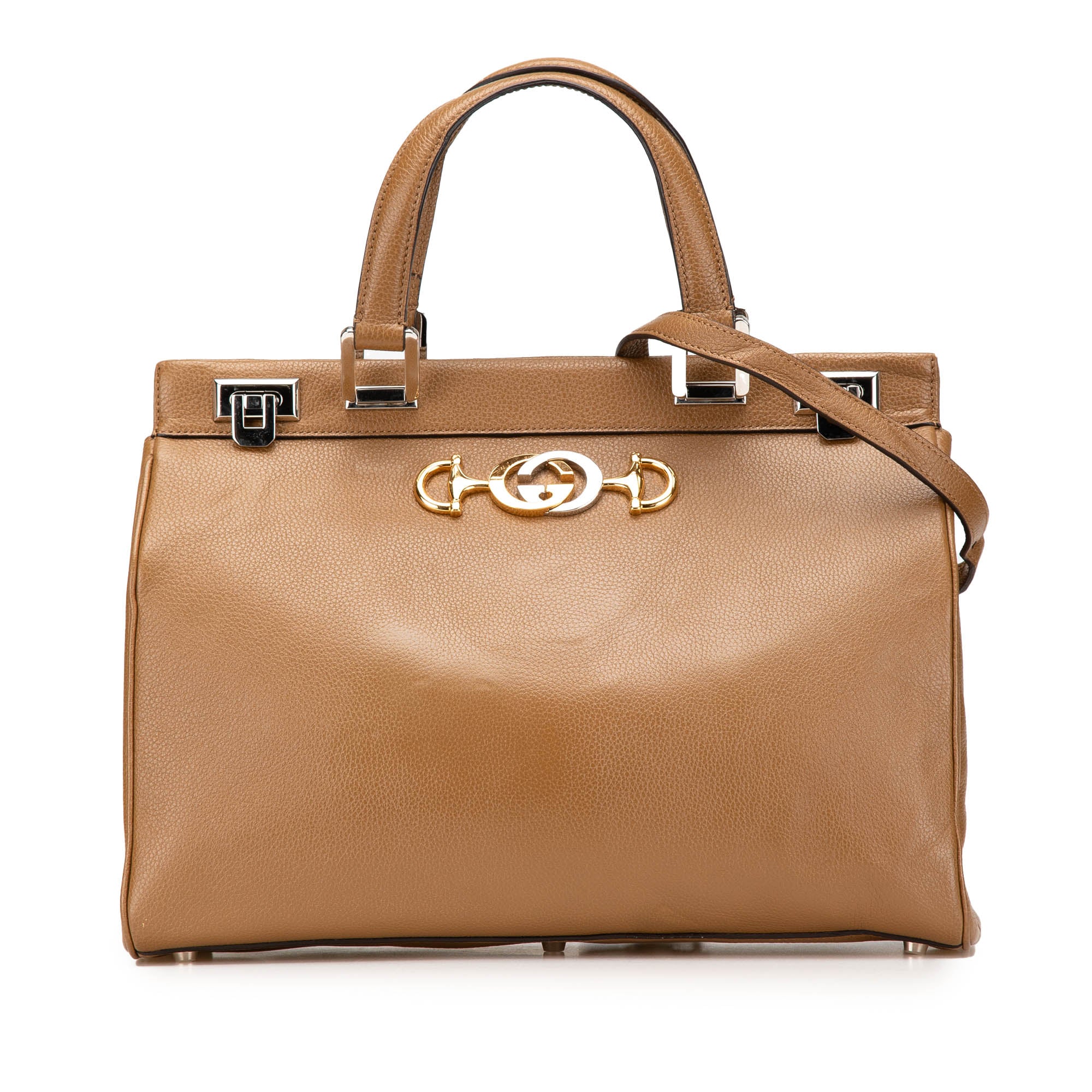 Medium Leather Zumi Top Handle Bag