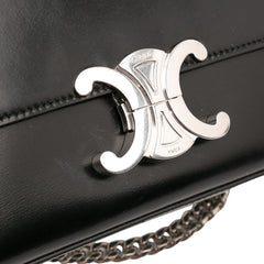 Shiny Calfskin Claude Chain Shoulder Bag