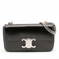 Shiny Calfskin Claude Chain Shoulder Bag