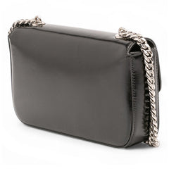 Shiny Calfskin Claude Chain Shoulder Bag