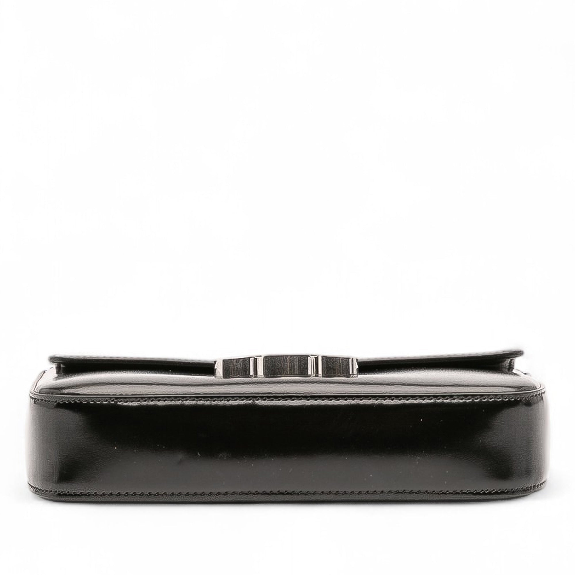 Shiny Calfskin Claude Chain Shoulder Bag