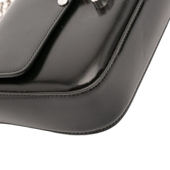 Shiny Calfskin Claude Chain Shoulder Bag