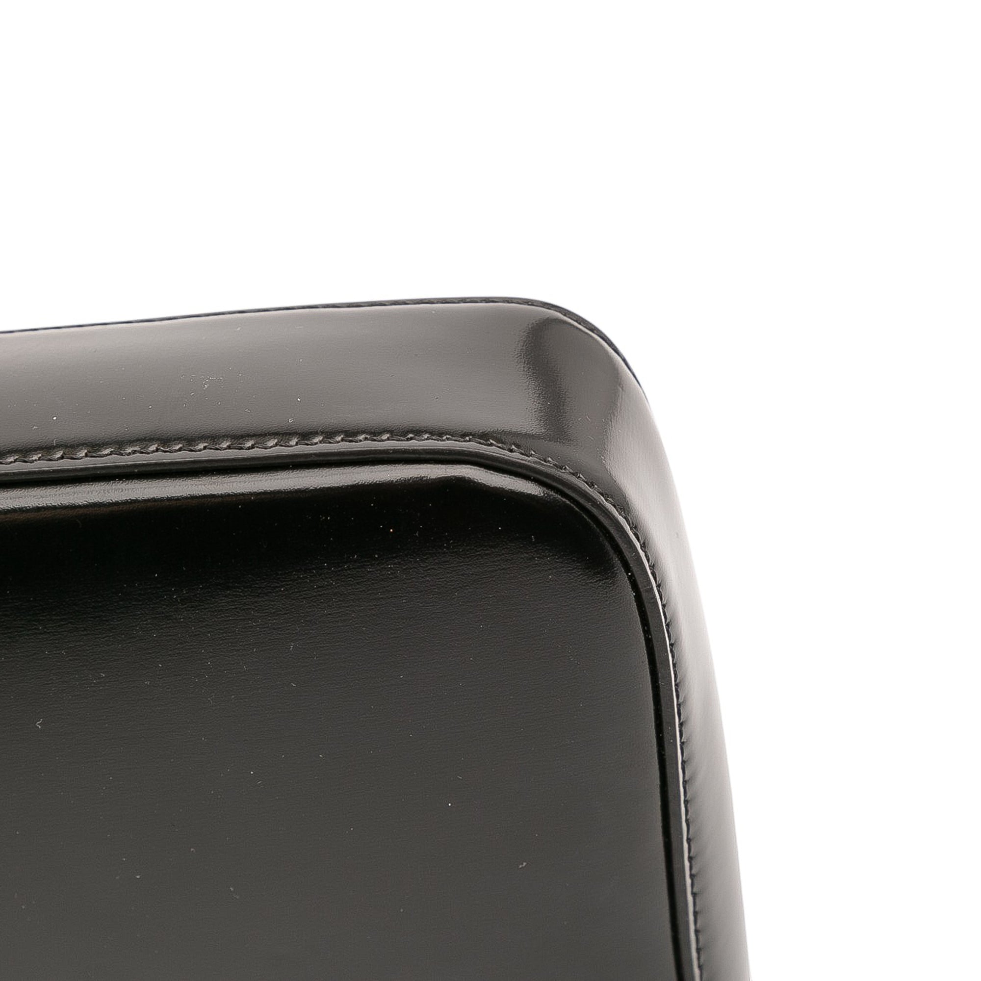 Shiny Calfskin Claude Chain Shoulder Bag