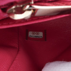 Mini Square Classic Chevron Lambskin Single Flap