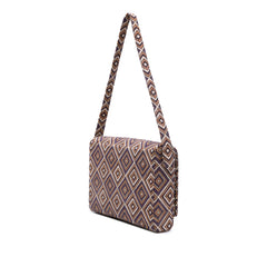 Canvas Geometric Shoulder Bag