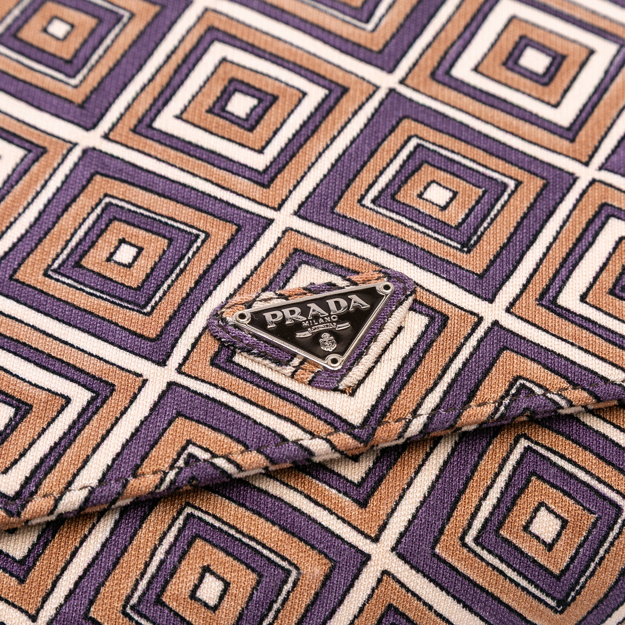 Canvas Geometric Shoulder Bag