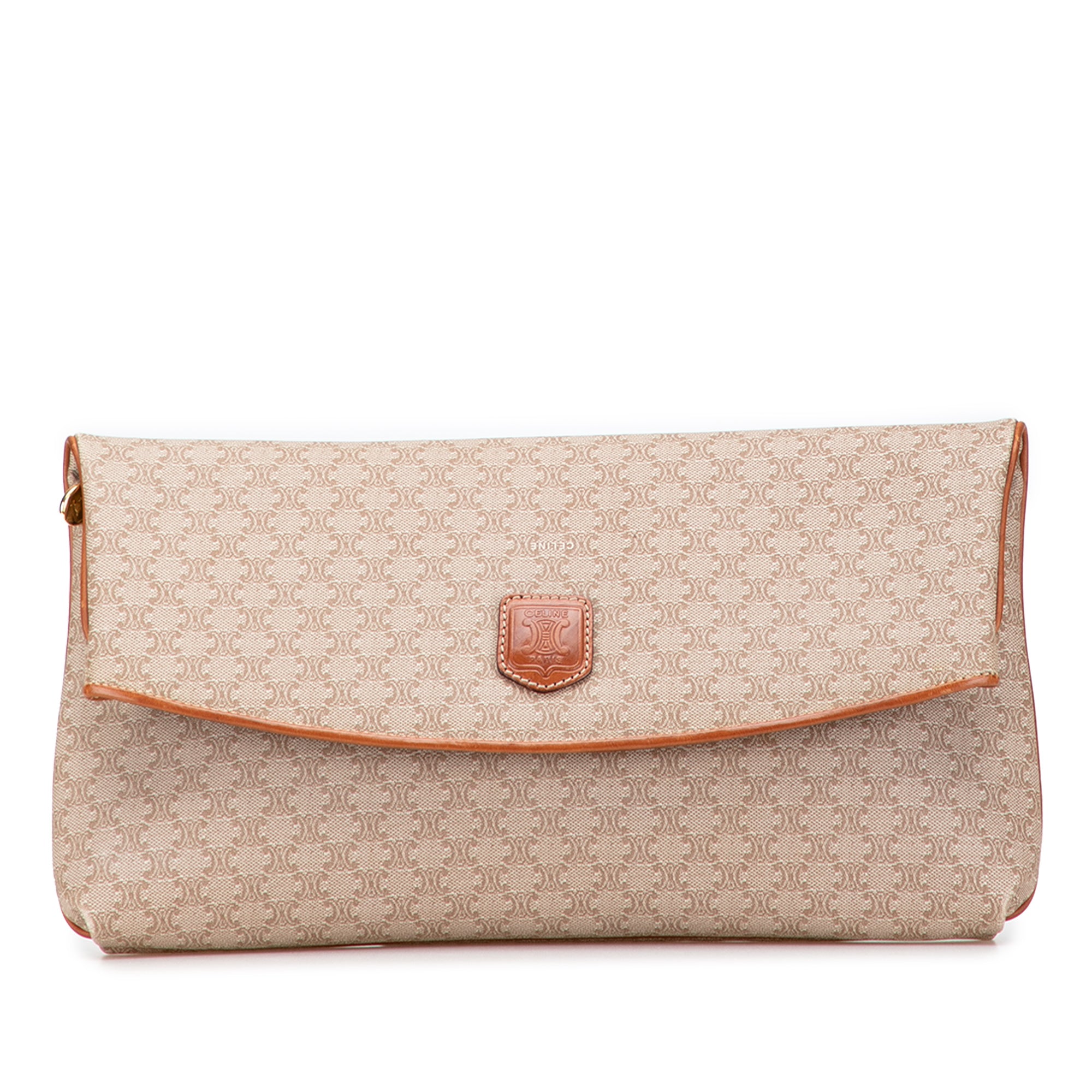 Macadam Coated Canvas Clutch