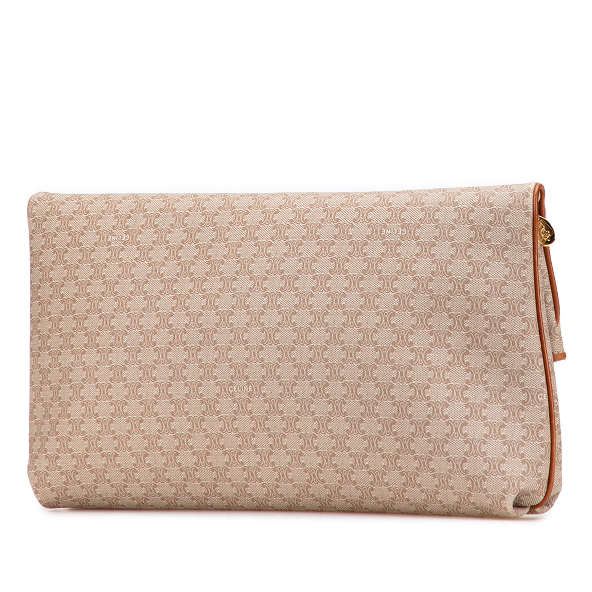 Macadam Coated Canvas Clutch