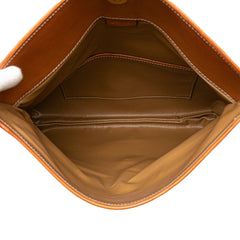 Macadam Coated Canvas Clutch