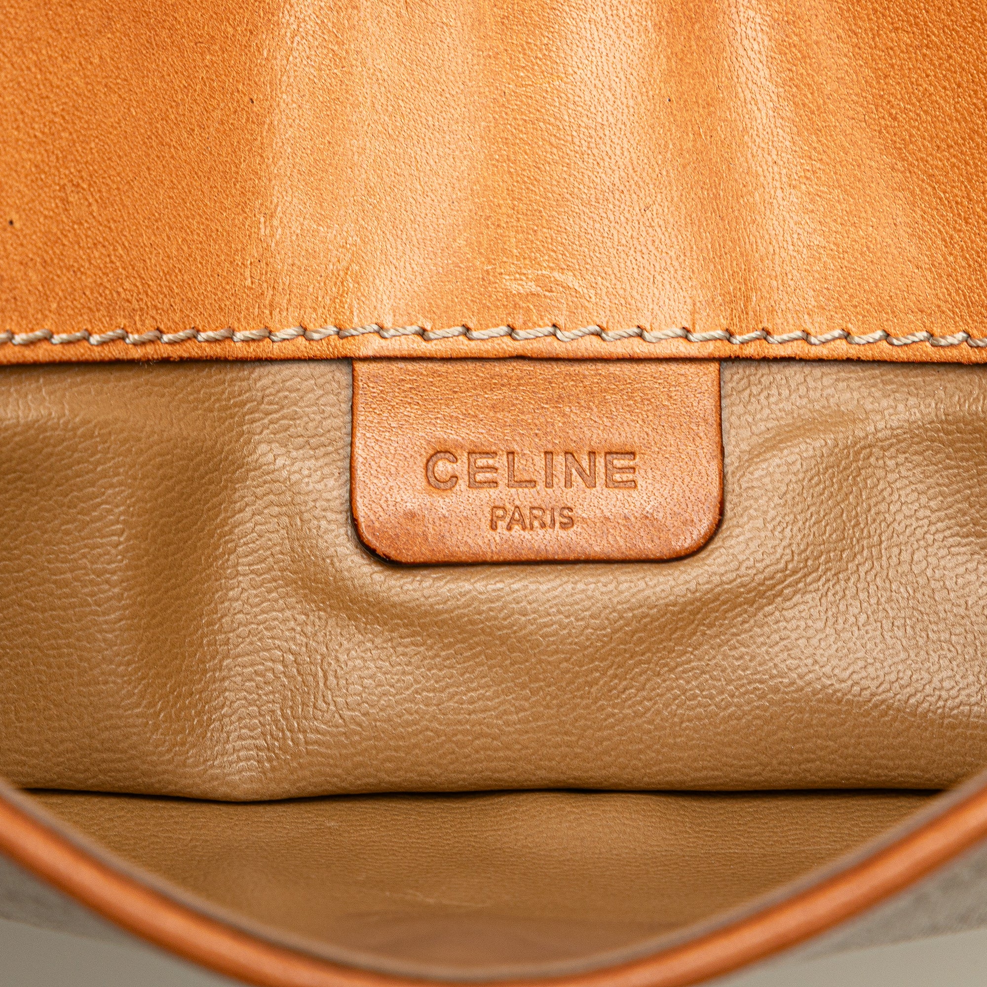 Macadam Coated Canvas Clutch