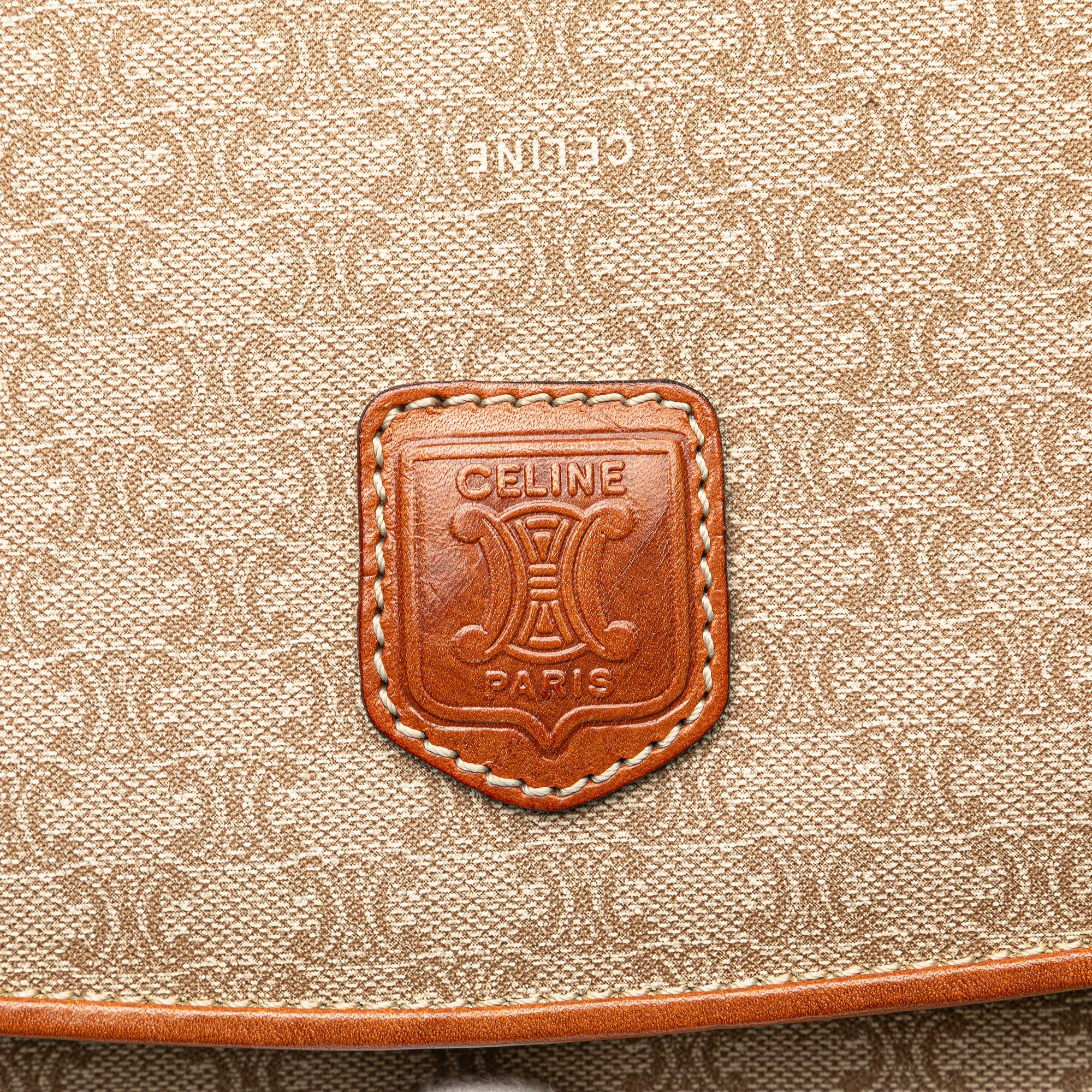 Macadam Coated Canvas Clutch