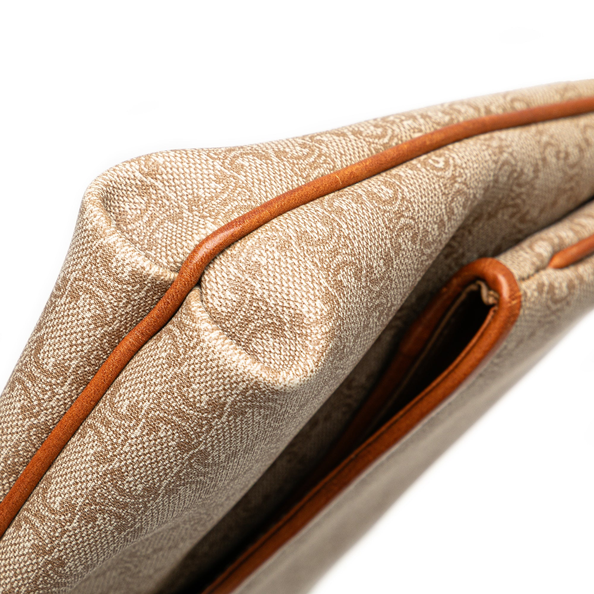 Macadam Coated Canvas Clutch