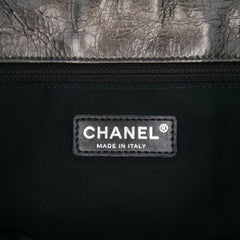 Medium Quilted Metallic Aged Calfskin Chain Me Flap