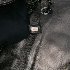 Medium Quilted Metallic Aged Calfskin Chain Me Flap