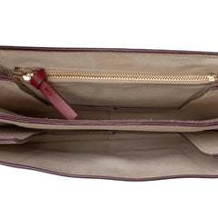 Medium Calfskin and Suede Faye Crossbody