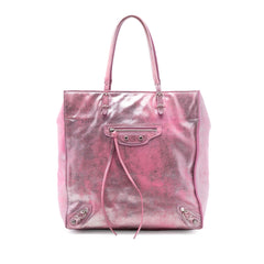 Metallic Leather Papier A5 Tote