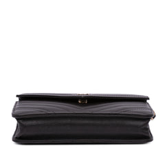 Goatskin Chevron Statement Wallet On Chain