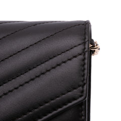 Goatskin Chevron Statement Wallet On Chain