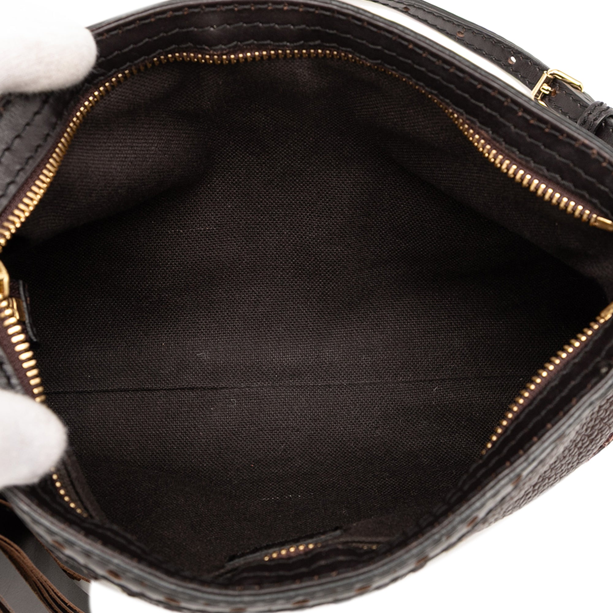 Leather Tassel Brogue Crossbody