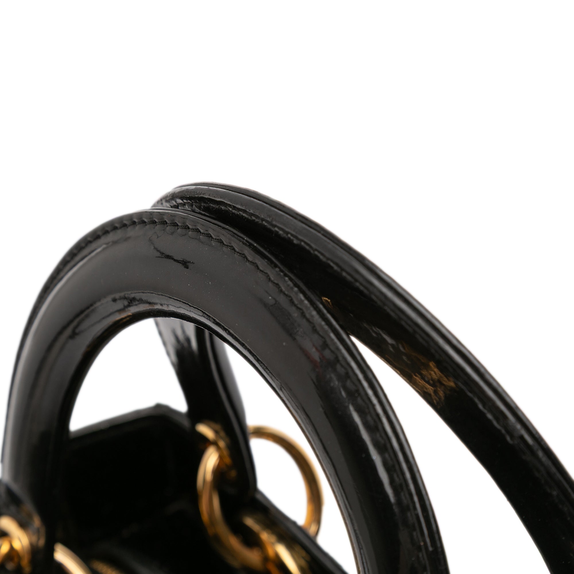 Medium Patent Cannage Lady Dior