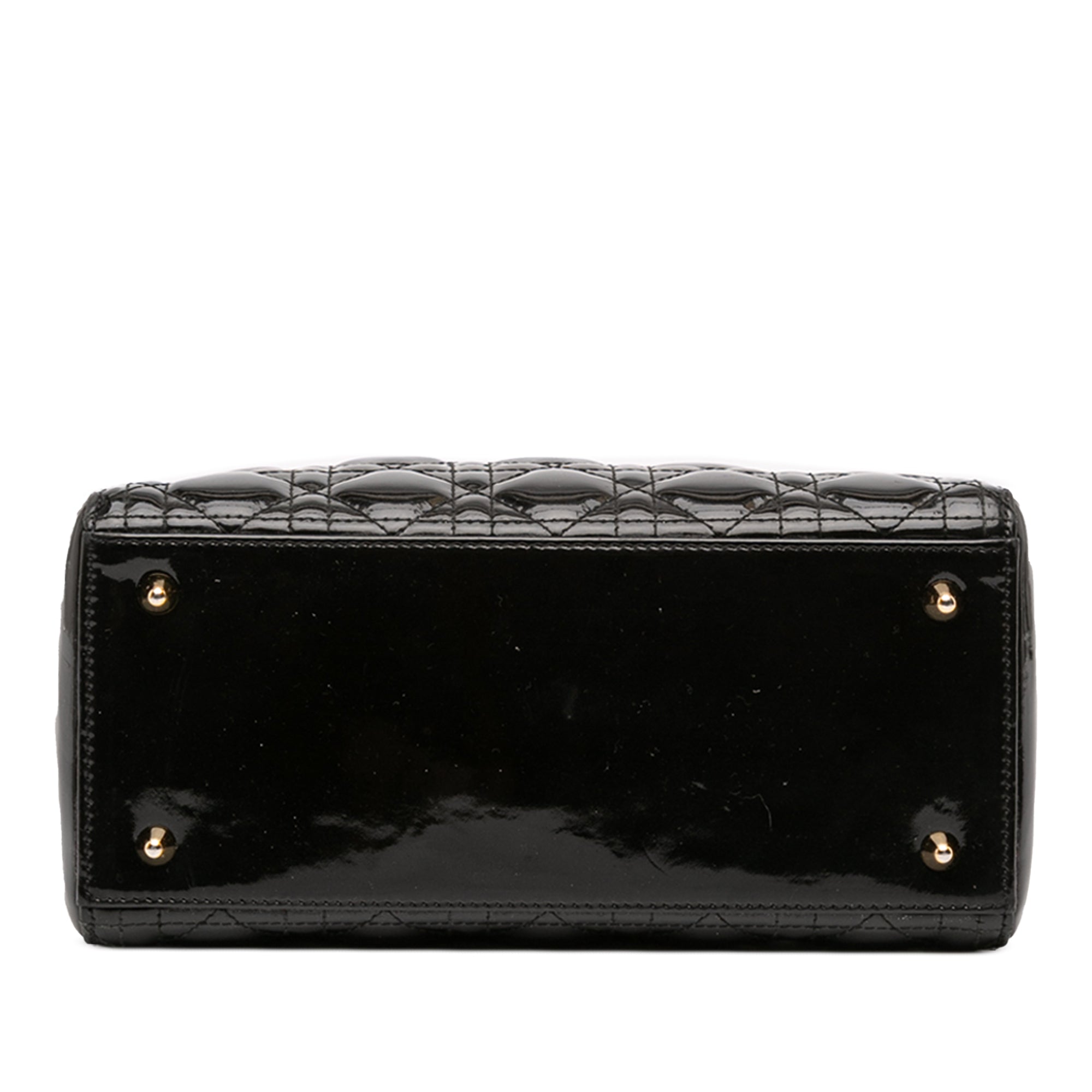 Medium Patent Cannage Lady Dior