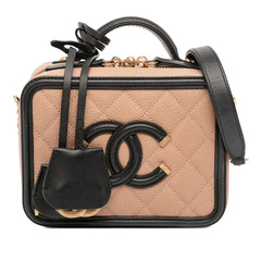 Small Caviar CC Filigree Vanity Case