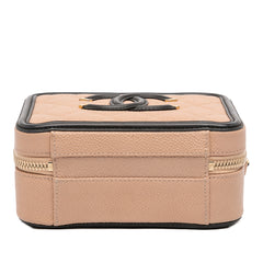 Small Caviar CC Filigree Vanity Case