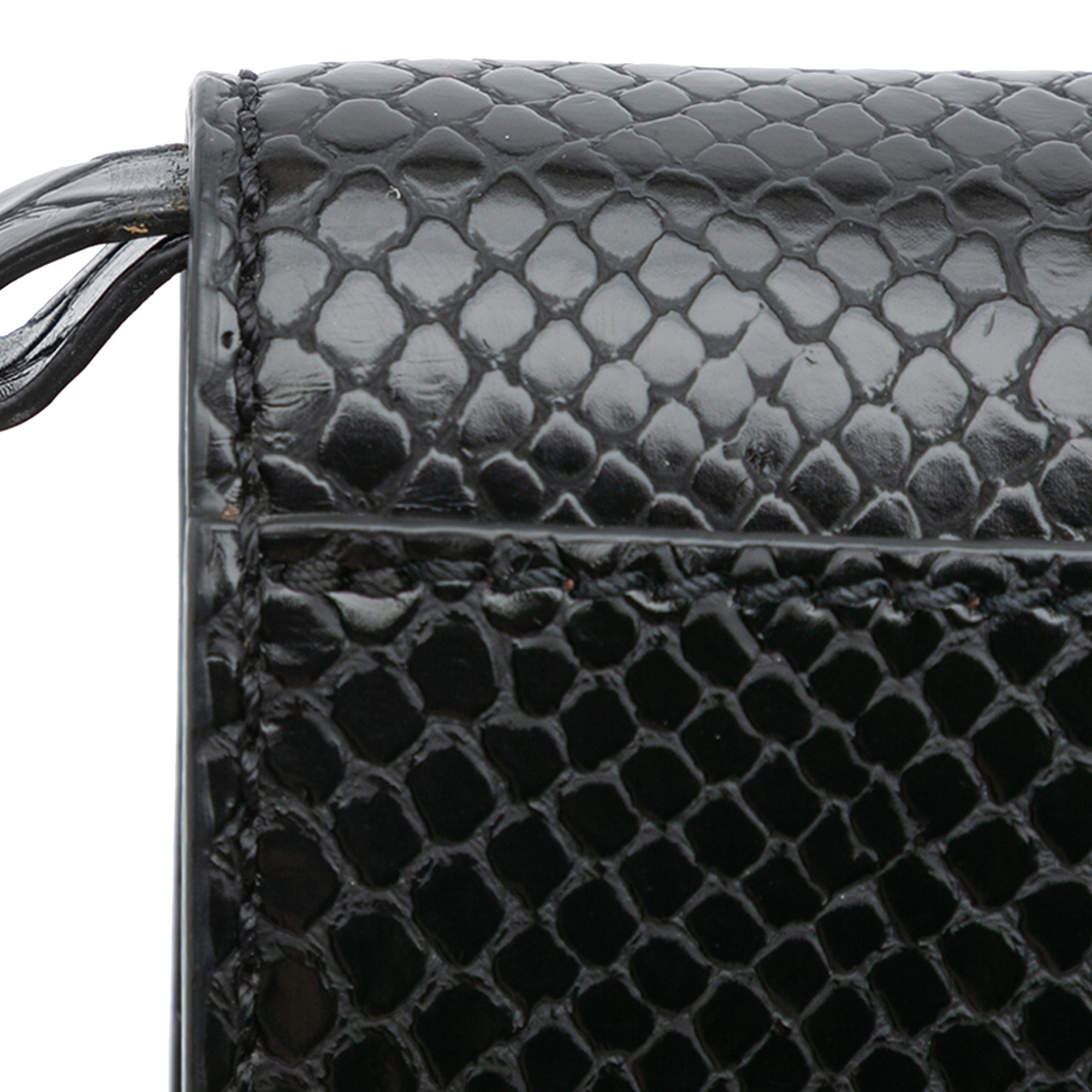 Snakeskin Embossed Faux Leather Flo Crossbody