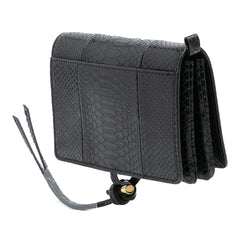 Snakeskin Embossed Faux Leather Flo Crossbody
