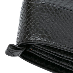 Snakeskin Embossed Faux Leather Flo Crossbody