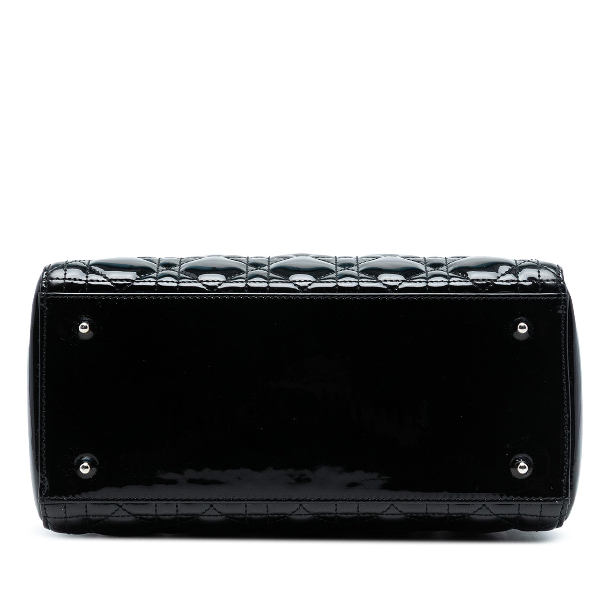 Medium Patent Cannage Lady Dior