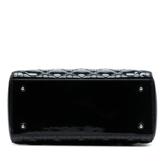 Medium Patent Cannage Lady Dior