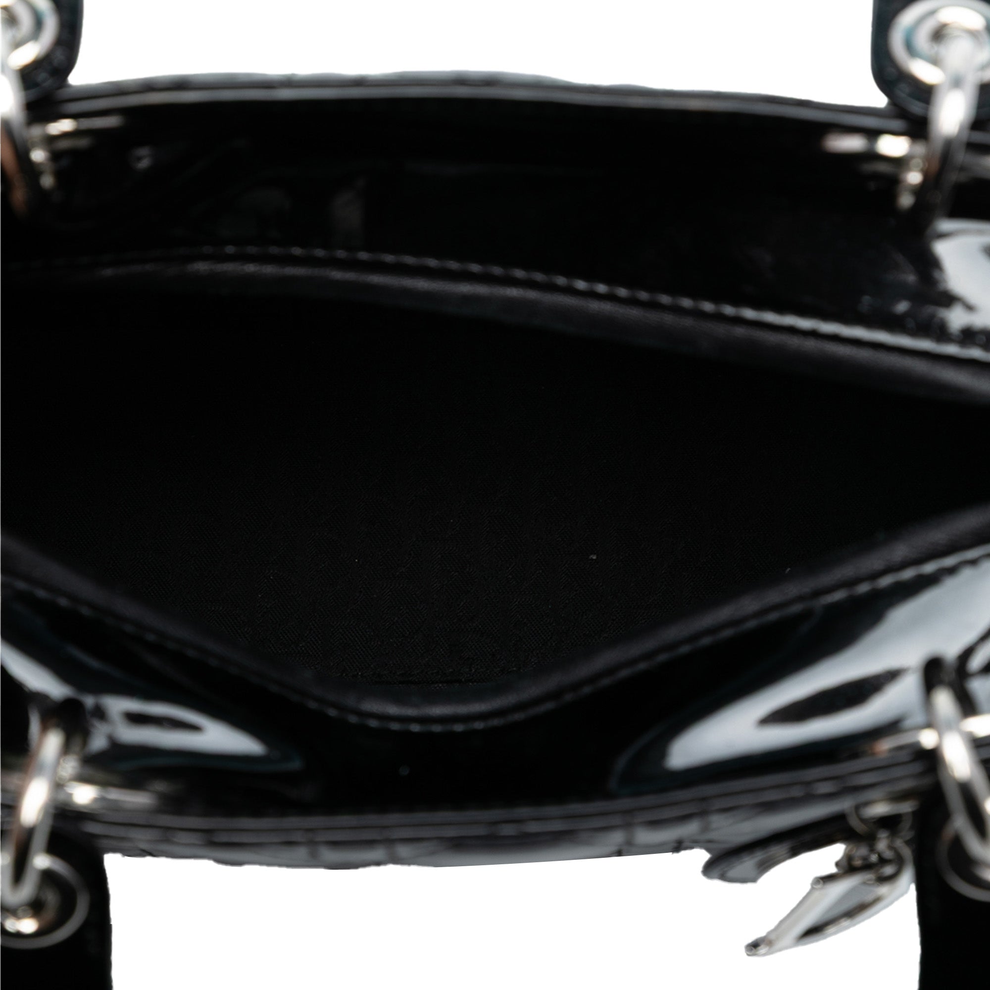 Medium Patent Cannage Lady Dior