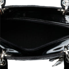 Medium Patent Cannage Lady Dior