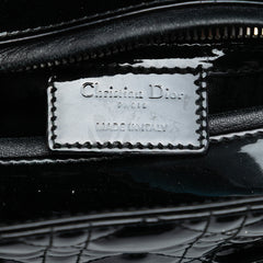 Medium Patent Cannage Lady Dior