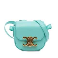 Leather Triomphe AirPods Case with Strap