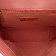 Quilted Lambskin Chain Infinity Top Handle Bag