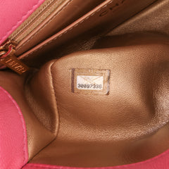 Mini Square Classic Lambskin Pearl Crush Single Flap