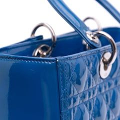 Large Patent Cannage Lady Dior