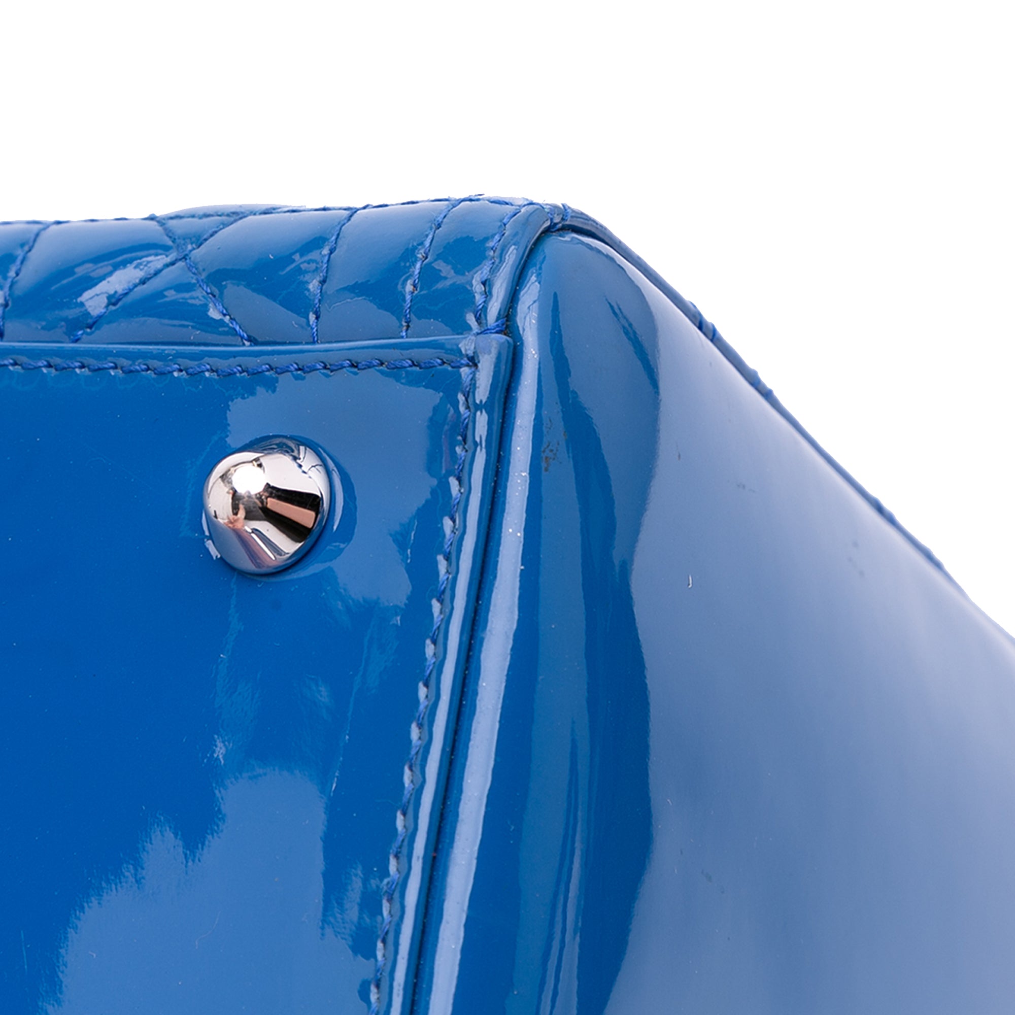Large Patent Cannage Lady Dior