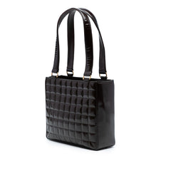CC Chocolate Bar Patent Shoulder Bag