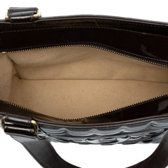 CC Chocolate Bar Patent Shoulder Bag