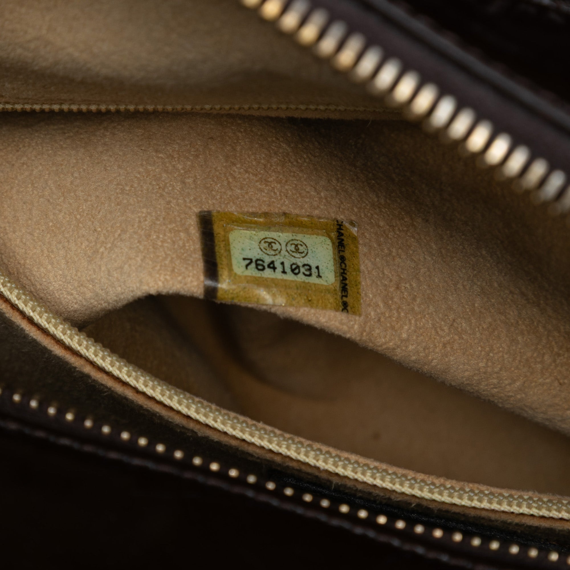 CC Chocolate Bar Patent Shoulder Bag