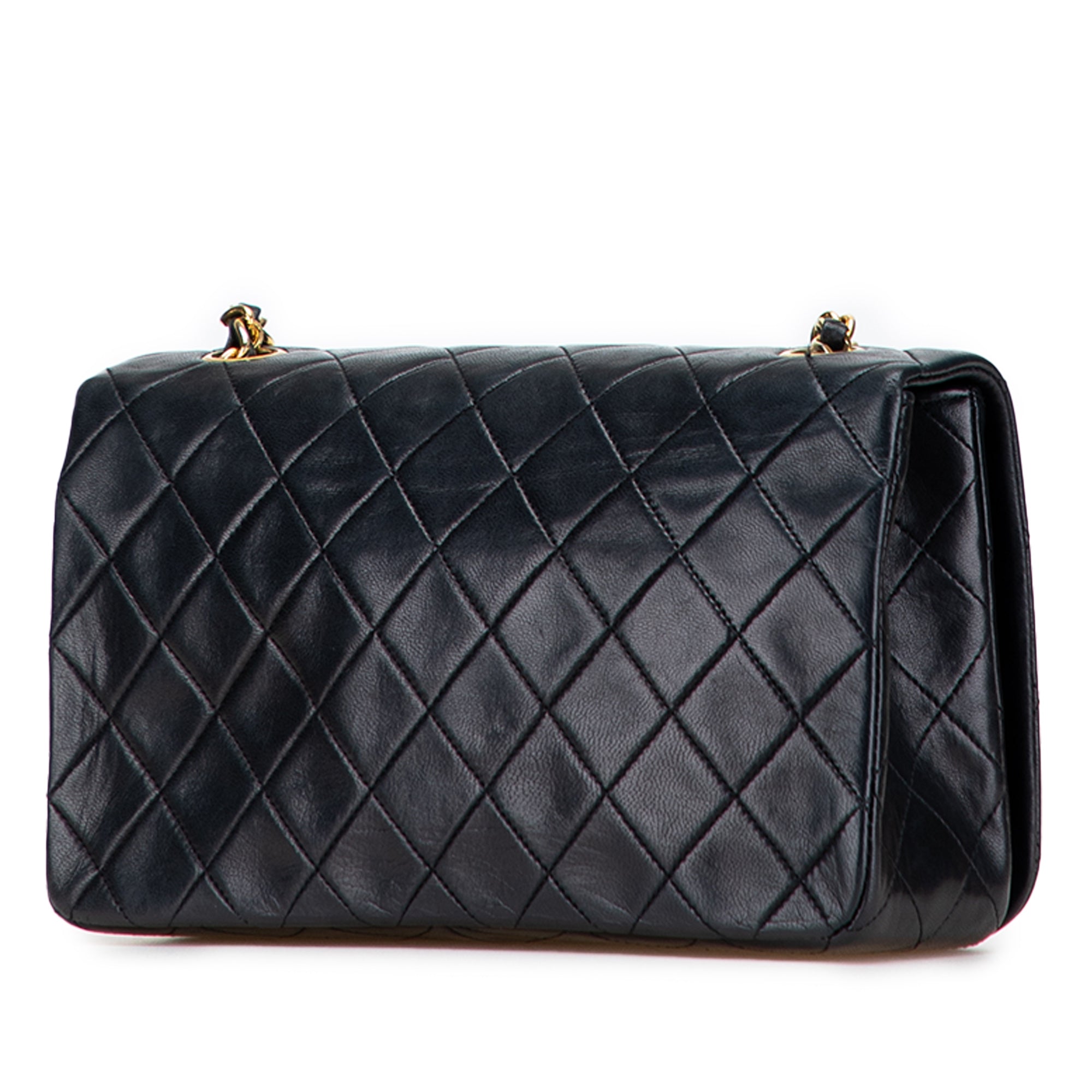 CC Quilted Lambskin Full Single Flap