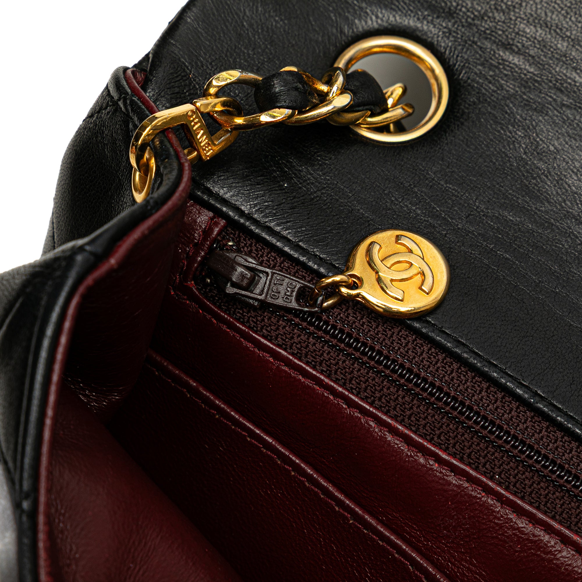 CC Quilted Lambskin Full Single Flap