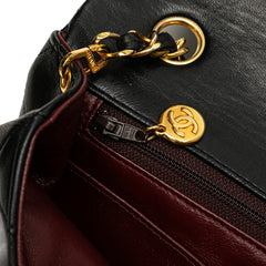 CC Quilted Lambskin Full Single Flap